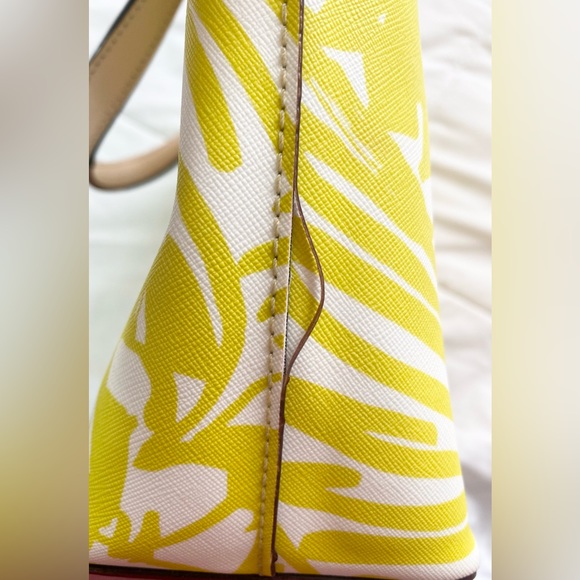 Kate Spade Grant Street Tropical Palm Juno Tote, Green Multi - Picture 13 of 16